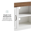 Pemberly Row Rustic Wood TV Stand for TVs up to 65