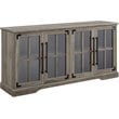 Pemberly Row Farmhouse 4 Door Wood TV Stand for TVs up to 58