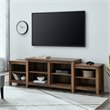 Pemberly Row Transitional Tiered Top Wood TV Stand for TVs up to 80