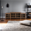Pemberly Row Transitional Tiered Top Wood TV Stand for TVs up to 80
