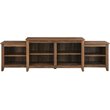 Pemberly Row Transitional Tiered Top Wood TV Stand for TVs up to 80