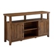 Pemberly Row Farmhouse Grooved-Door Wood TV Stand for TVs up to 65