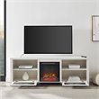 Pemberly Row Farmhouse Electric Fireplace TV Stand for TVs up to 80