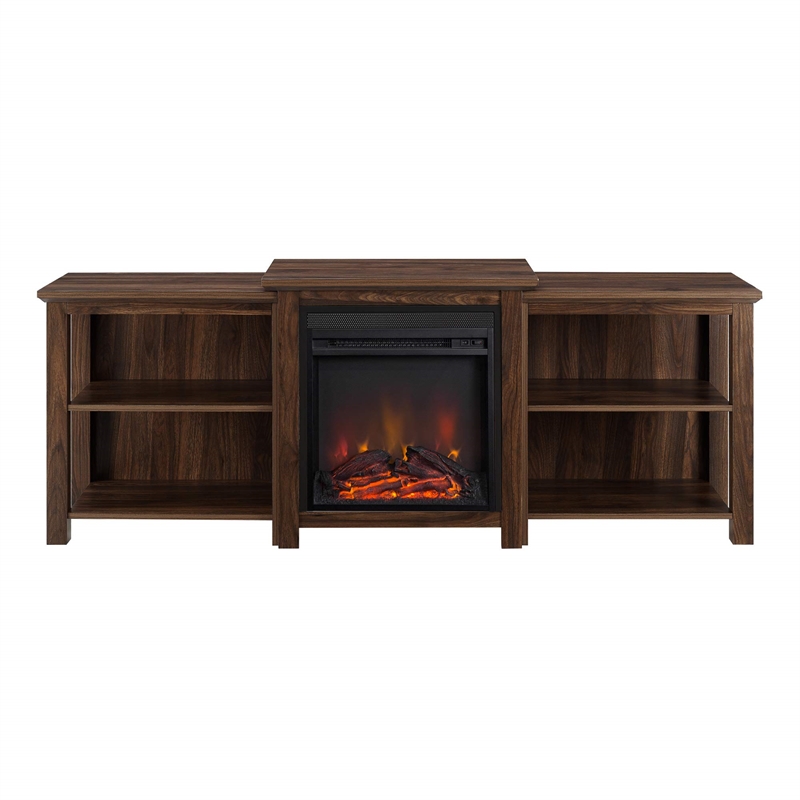 Pemberly Row Transitional Wood Fireplace TV Stand for TVs up to 70