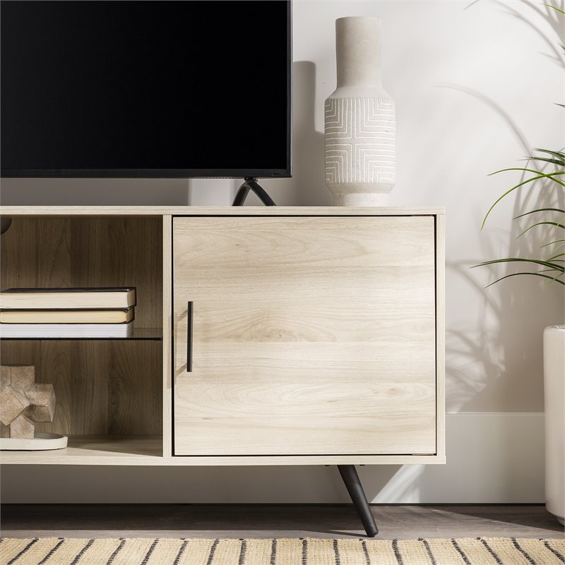 Pemberly Row Modern 2-Door Wood TV Stand for TVs up to 70