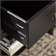 Pemberly Row 2-Piece 1-Drawer Classic Solid Wood Bedroom Nightstand Set in Black