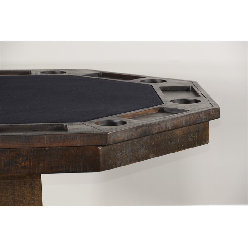 Pemberly Row Transitional Wood Game & Dining Table in Tobacco Leaf