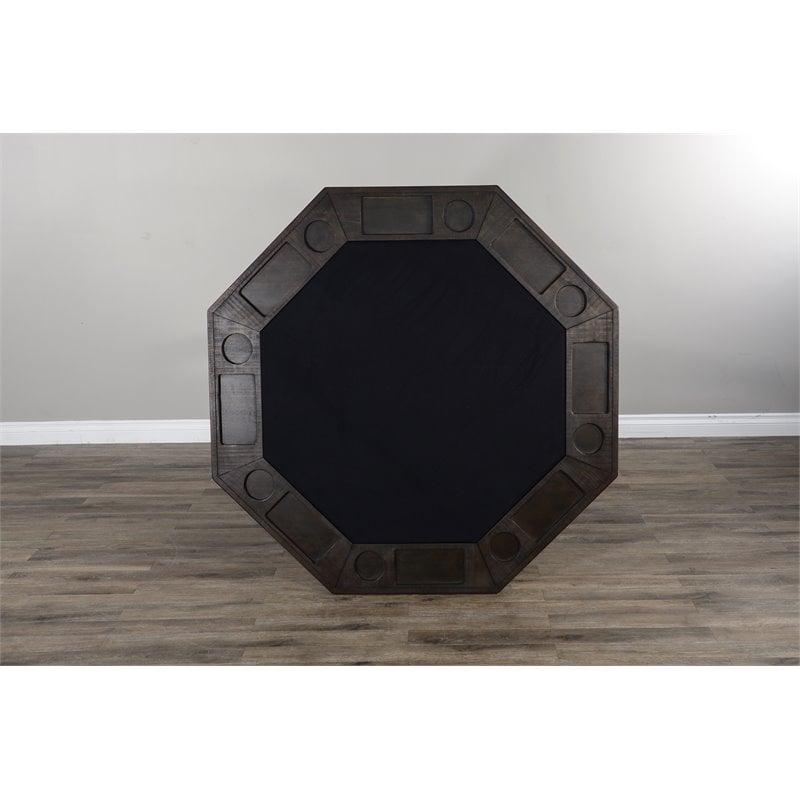 Pemberly Row Transitional Wood Game & Dining Table in Tobacco Leaf