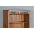 Pemberley Row Wood Rustic Oak Bookcase Rectangular Adjustable Shelves 48