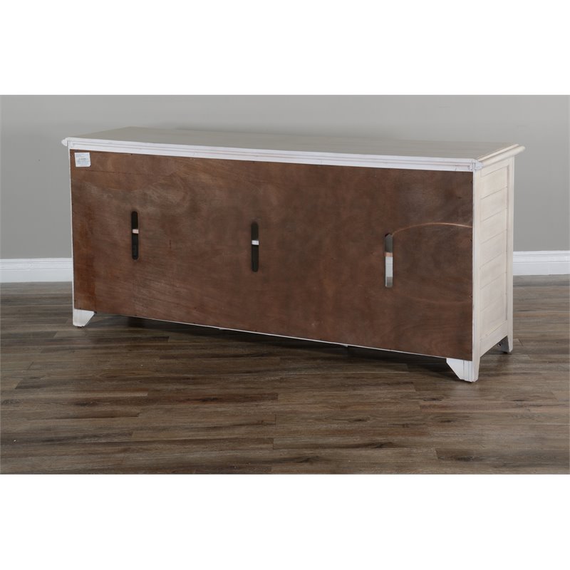 Pemberly Row Transitional Wood TV Cabinet for TVs up to 80