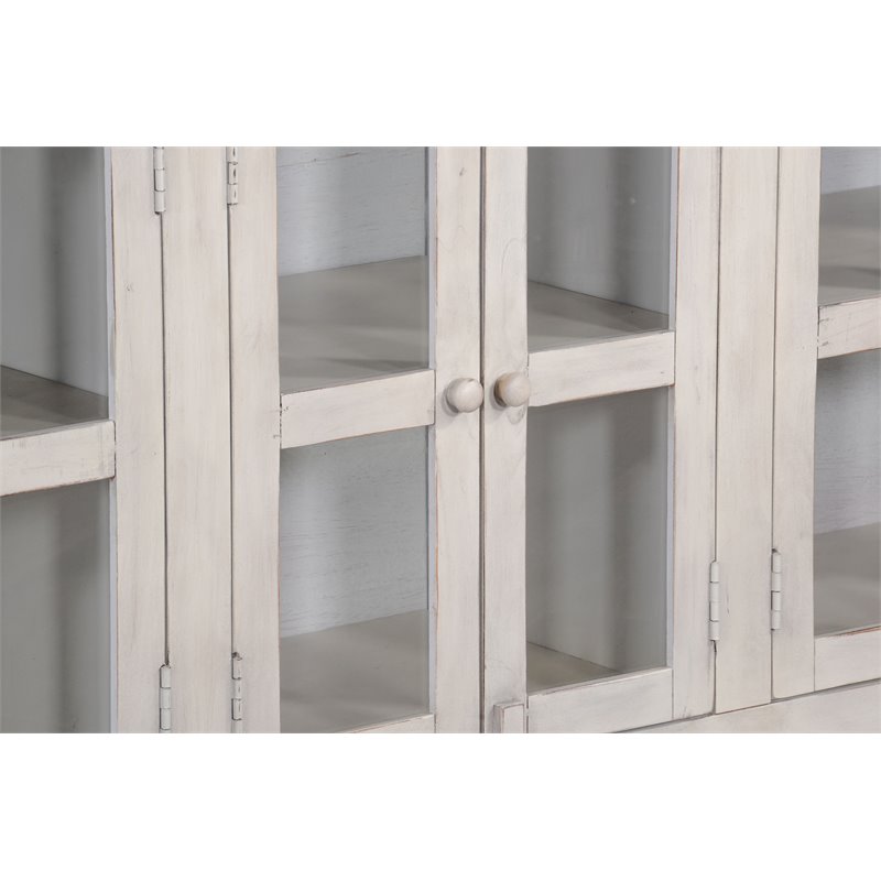 Pemberly Row Transitional Wood TV Cabinet for TVs up to 80