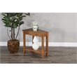 Pemberly Row End Table Coffee Accent Table Rectangle in Wood - Oak