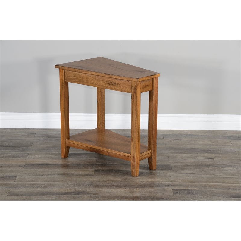 Pemberly Row End Table Coffee Accent Table Rectangle in Wood - Oak