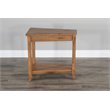 Pemberly Row End Table Coffee Accent Table Rectangle in Wood - Oak