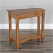 Pemberly Row End Table Coffee Accent Table Rectangle in Wood - Oak
