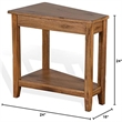 Pemberley Row Wood Oak End Table Rectangular 24
