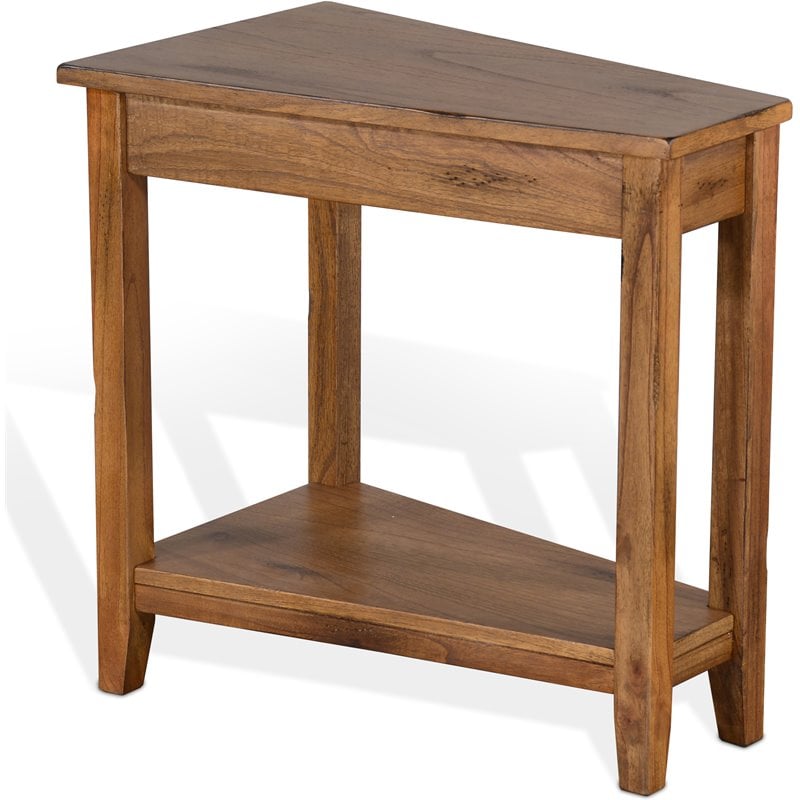 Pemberly Row End Table Coffee Accent Table Rectangle in Wood - Oak