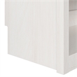 Pemberly Row Murphy Wall Bed Side Cabinet with Pullout Nightstand Ivory Oak
