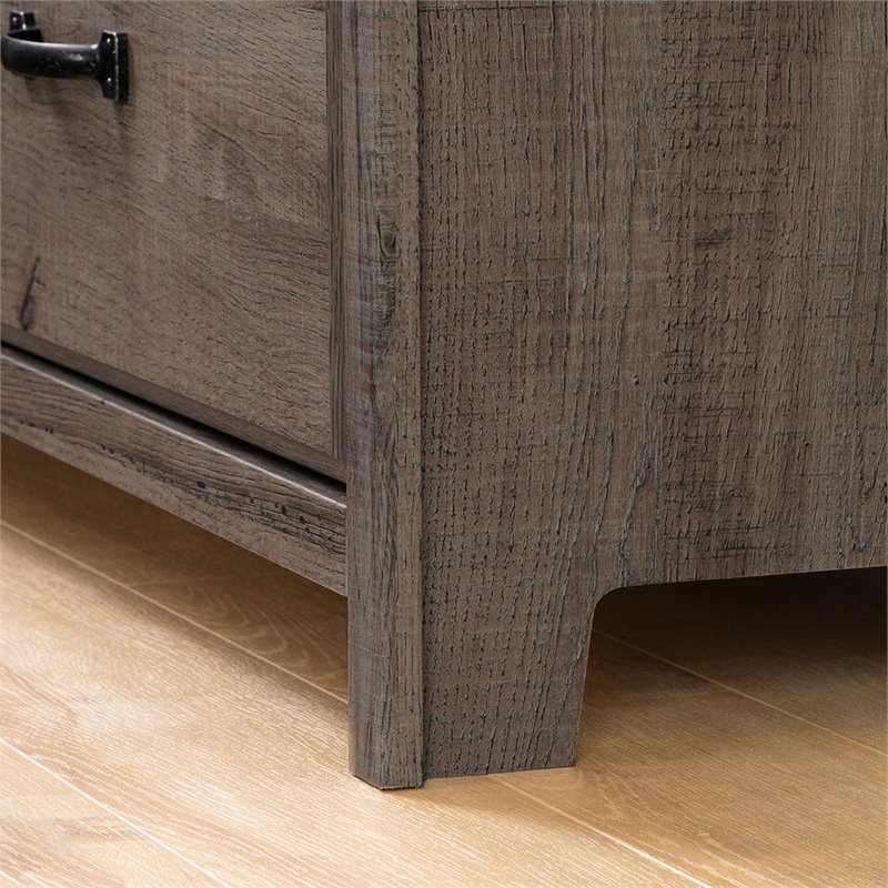 Pemberly Row Traditional 6 Drawer Kids Double Dresser in Fall Oak