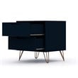 Pemberly Row 2-Drawer Contemporary Wood Nightstand in Blue (Set of 2)