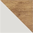 Pemberly Row Mid-Century Engineered Wood Nightstand in Off White/Natural