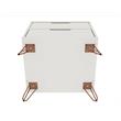 Pemberly Row Mid-Century Engineered Wood Nightstand in Off White/Natural