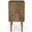 Pemberly Row 1-Drawer Transitional Solid Wood Nightstand in Yellow/Rustic Brown