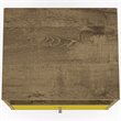 Pemberly Row 1-Drawer Transitional Solid Wood Nightstand in Yellow/Rustic Brown