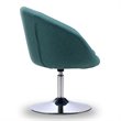 Pemberly Row Adjustable Height Modern Fabric Accent Chair in Sky Blue (Set of 2)