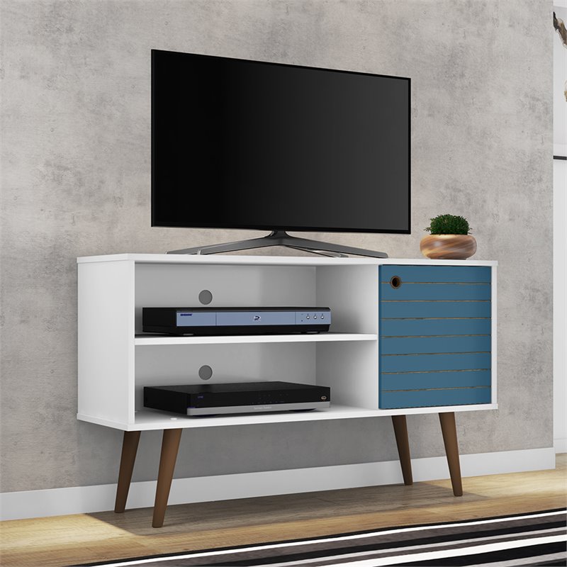 Pemberly Row Mid-Century Wood TV Stand for TVs up to 46