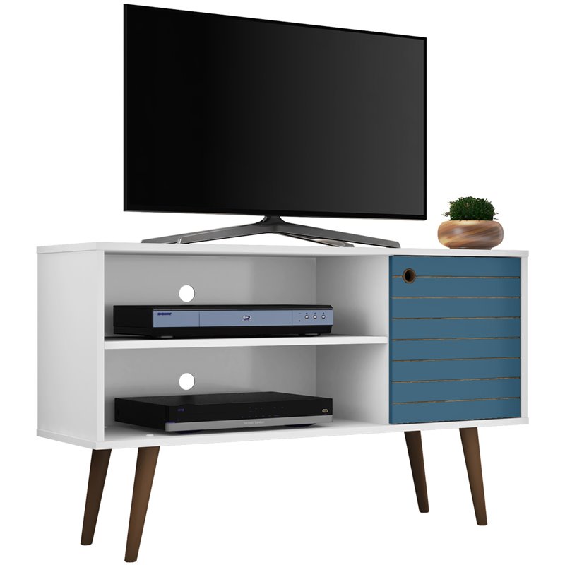 Pemberly Row Mid-Century Wood TV Stand for TVs up to 46