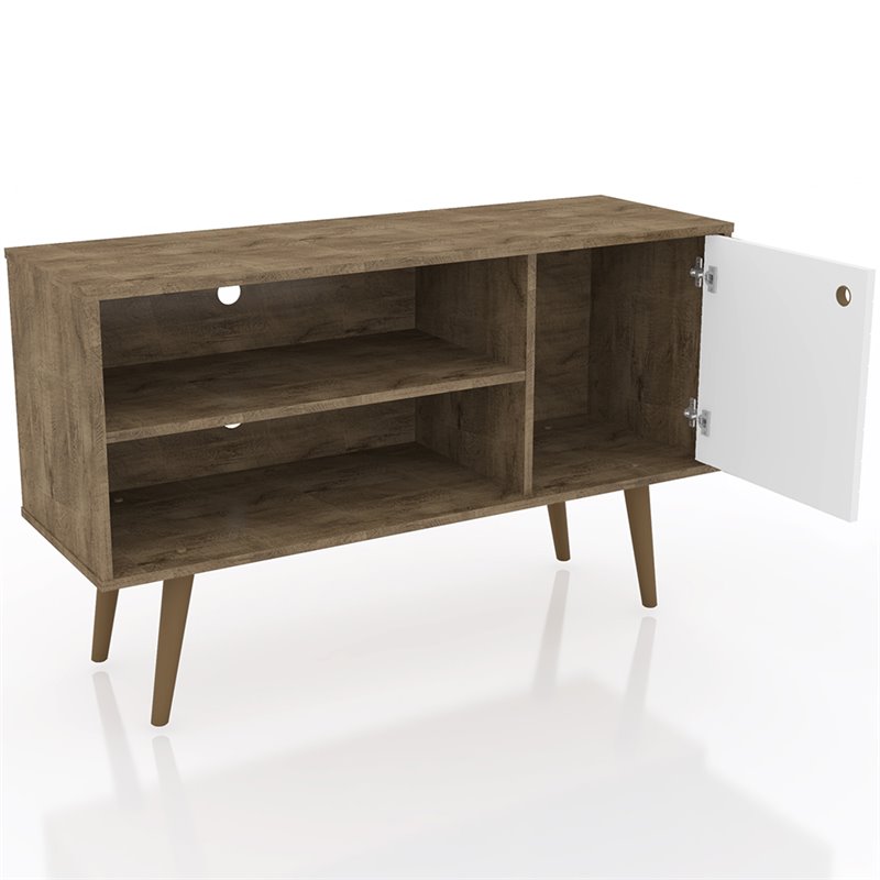 Pemberly Row Mid-Century Wood TV Stand for TVs up to 46