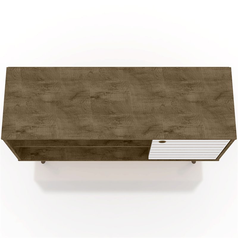 Pemberly Row Mid-Century Wood TV Stand for TVs up to 46