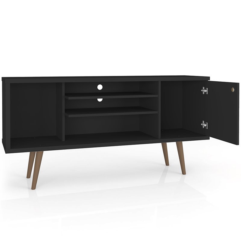 Pemberly Row Mid-Century Wood TV Stand for TVs up to 50