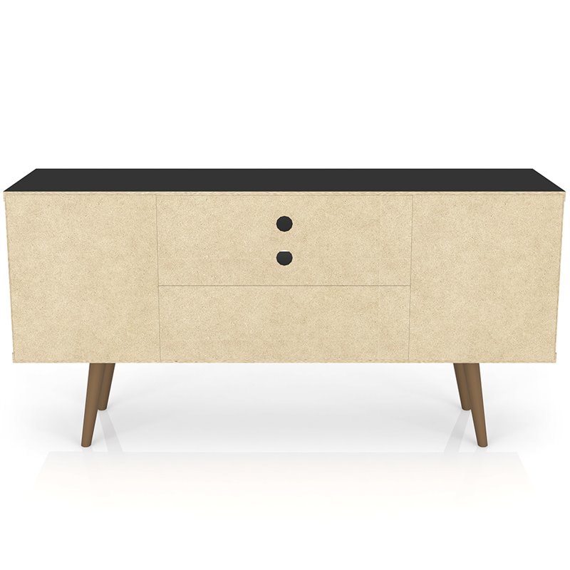 Pemberly Row Mid-Century Wood TV Stand for TVs up to 50