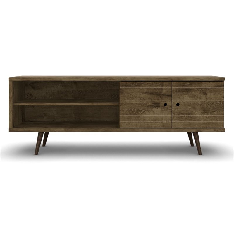 Pemberly Row Mid-Century Solid Wood TV Stand for TVs up to 60