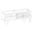 Pemberly Row Mid-Century Solid Wood TV Stand for TVs up to 60