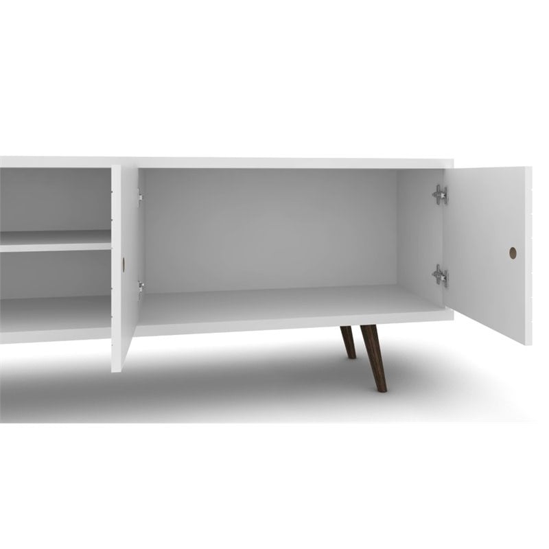 Pemberly Row Mid-Century Solid Wood TV Stand for TVs up to 60