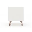 Pemberly Row 1-Drawer Transitional Engineered Wood Nightstand in White