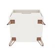 Pemberly Row 1-Drawer Transitional Engineered Wood Nightstand in White