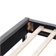 Pemberly Row Twin Size Bed in Velvet in Gray - Easy Assembly