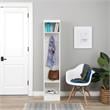 Pemberly Row Transitional Engineered Wood Narrow Organizer in White
