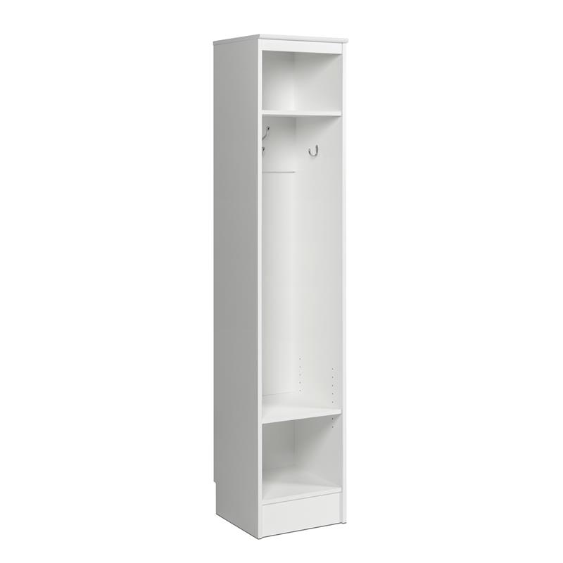 Pemberly Row Transitional Engineered Wood Narrow Organizer in White