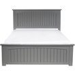 Pemberly Row Full Traditional Styled Wooden Panel Bed in Gray
