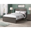 Pemberly Row Full Traditional Styled Wooden Panel Bed in Gray