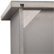 Pemberly Row Traditional Staircase Bunk Twin Over Twin in Gray
