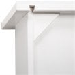 Pemberly Row Traditional Wood Staircase Bunk Twin Over Twin w/ Trundle in White