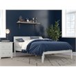 Pemberly Row Modern Solid Wood Full Size Platform Bed in White