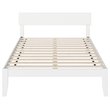 Pemberly Row Modern Solid Wood Full Size Platform Bed in White