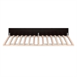 Pemberly Row Mid-Century Solid Wood Twin XL Trundle in Espresso